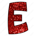 Single Letters: 23” Bouncy Glitter Red - Yard Card Signs by JYS International