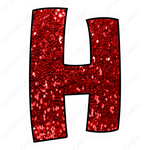 Single Letters: 23” Bouncy Glitter Red - Yard Card Signs by JYS International