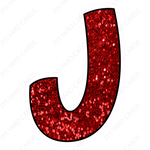 Single Letters: 18” Bouncy Glitter Red - Yard Card Signs by JYS International