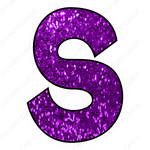 Single Letters: 23” Bouncy Glitter Purple - Yard Card Signs by JYS International