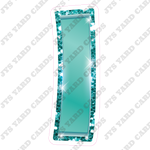 Single Letters: 18” Bouncy Metallic Teal - Yard Card Signs by JYS International