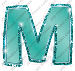 Single Letters: 18” Bouncy Metallic Teal - Yard Card Signs by JYS International