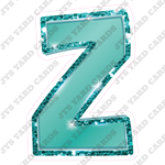 Single Letters: 12” Bouncy Metallic Teal - Yard Card Signs by JYS International