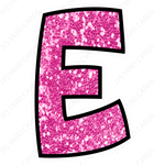 Single Letters: 18” Bouncy Glitter Pink - Yard Card Signs by JYS International