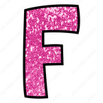 Single Letters: 23” Bouncy Glitter Pink - Yard Card Signs by JYS International