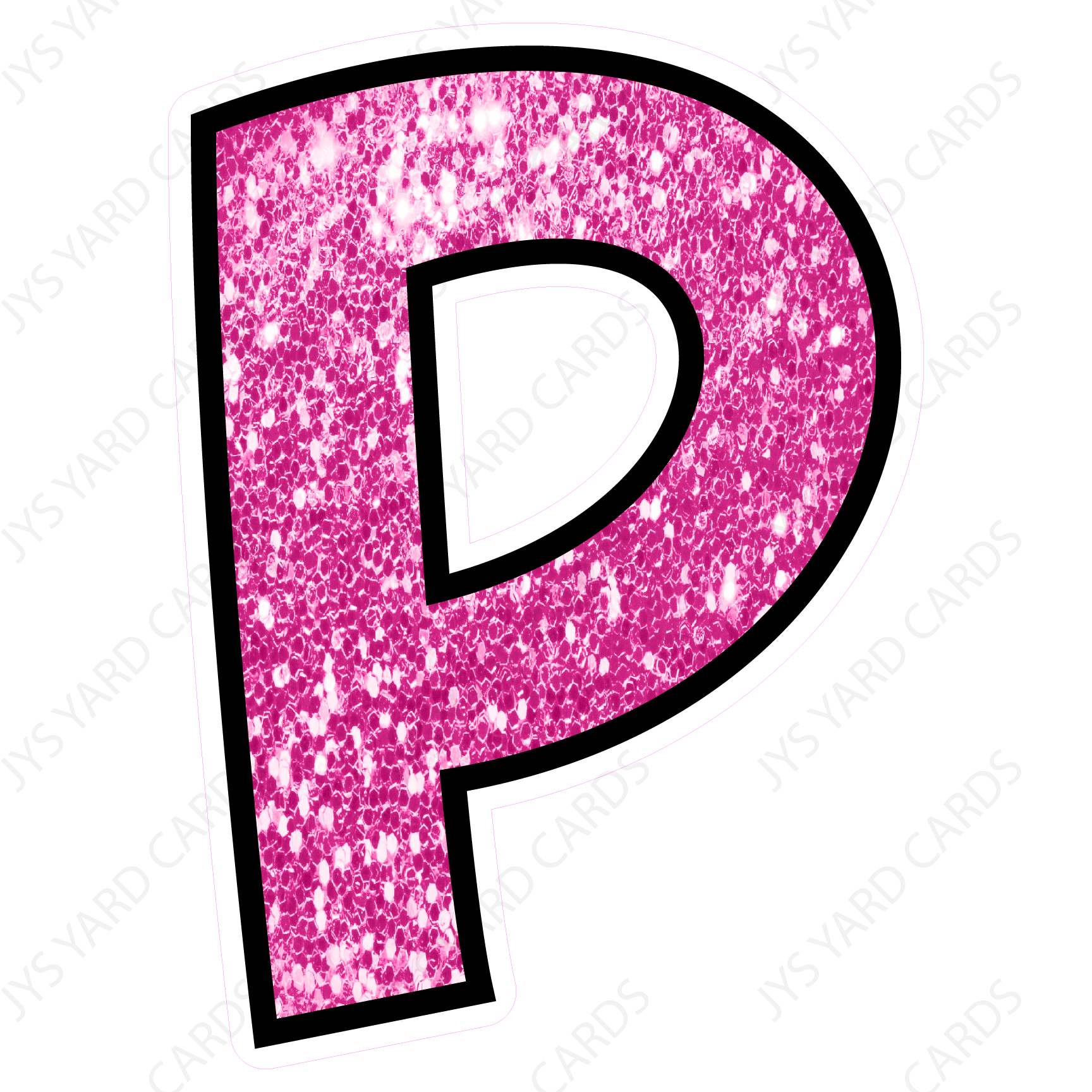 Single Letters: 18” Bouncy Glitter Pink – JYS Party Decor