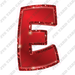 Single Letters: 23” Bouncy Metallic Red - Yard Card Signs by JYS International