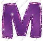 Single Letters: 12” Bouncy Metallic Purple - Yard Card Signs by JYS International