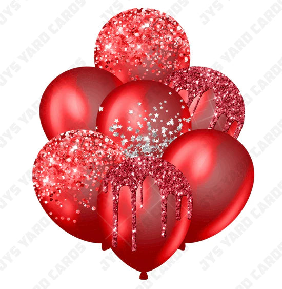 SINGLE BALLOON: Red - Yard Card Signs by JYS International