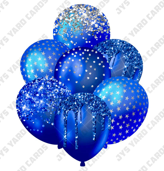 SINGLE BALLOON: Blue - Yard Card Signs by JYS International