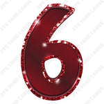 Single Numbers: 23” Bouncy Metallic Burgundy - Yard Card Signs by JYS International