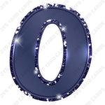 Single Numbers: 23” Bouncy Metallic Navy - Yard Card Signs by JYS International