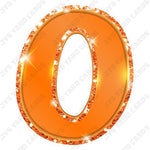 Single Numbers: 23” Bouncy Metallic Orange - Yard Card Signs by JYS International