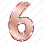 Single Numbers: 23” Bouncy Metallic Rose Gold - Yard Card Signs by JYS International