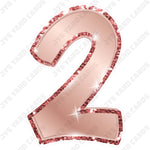 Single Numbers: 23” Bouncy Metallic Rose Gold - Yard Card Signs by JYS International