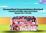 PERSONALIZED GRAD EZ FOLD: 2 SIZE OPTIONS - Yard Card Signs by JYS International