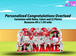 PERSONALIZED GRAD EZ FOLD: 2 SIZE OPTIONS - Yard Card Signs by JYS International