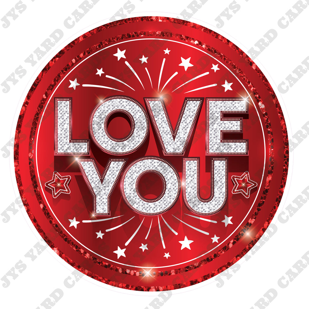 LOVE YOU: RED - Yard Card Signs by JYS International