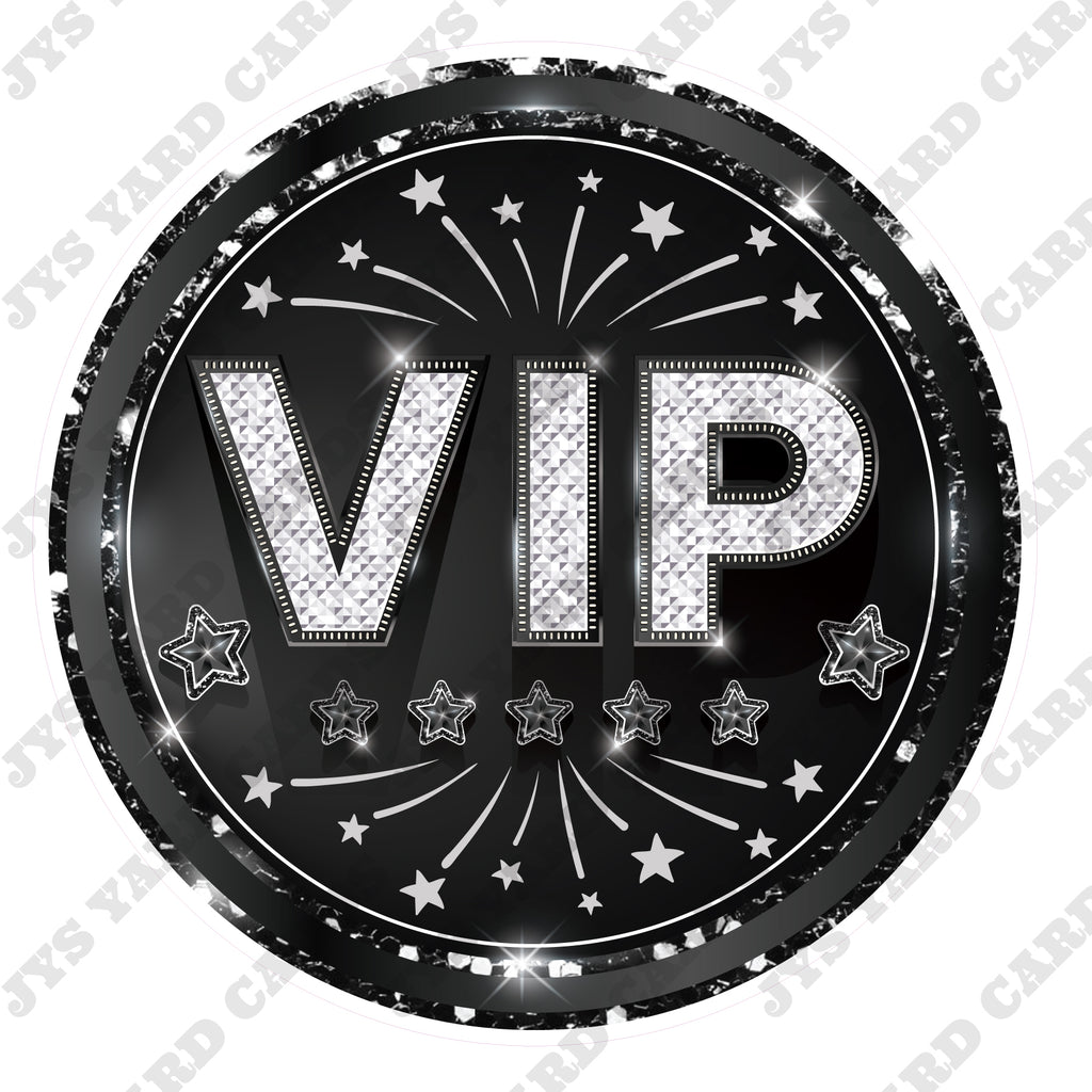 VIP: BLACK - Yard Card Signs by JYS International