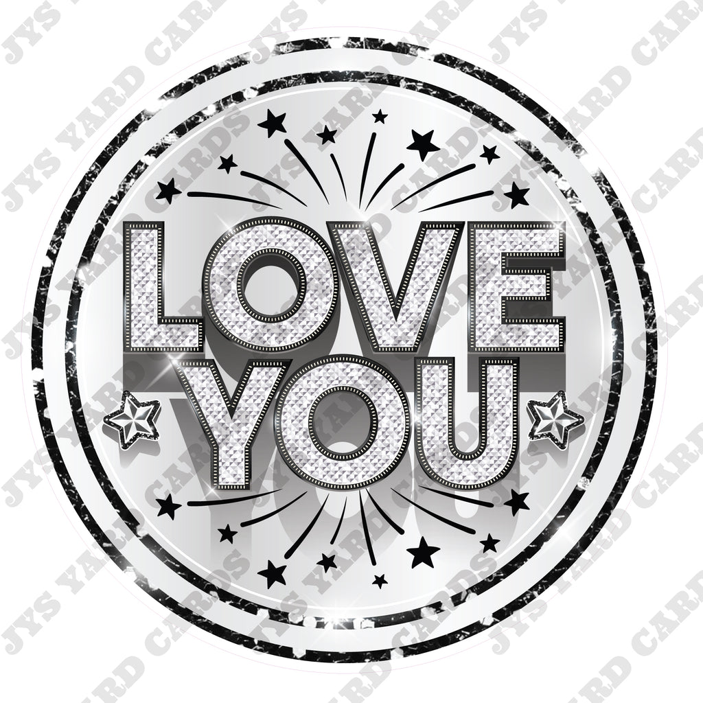 LOVE YOU: WHITE - Yard Card Signs by JYS International