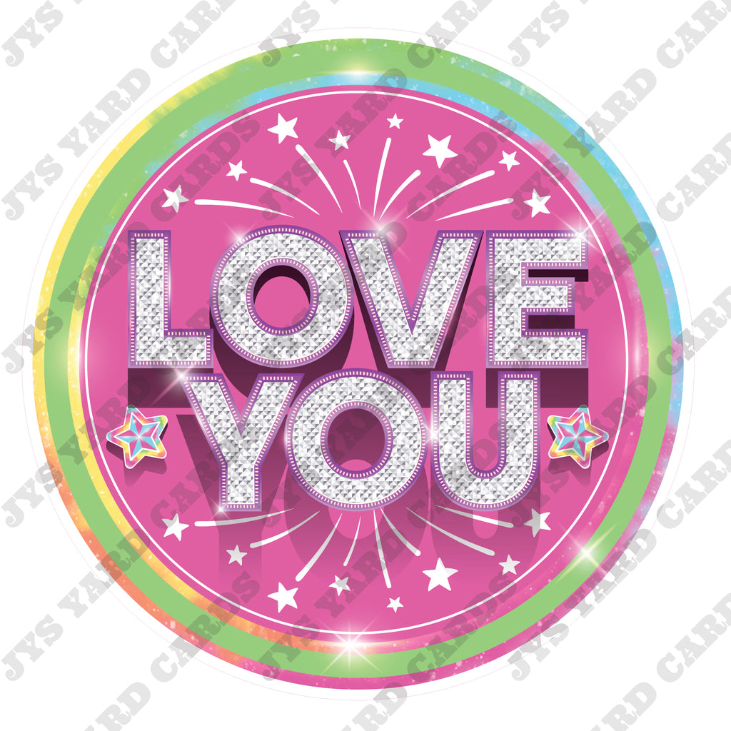 LOVE YOU: PASTELS - Yard Card Signs by JYS International