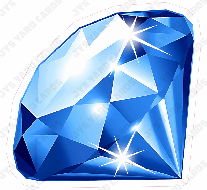 DIAMOND: BLUE - Yard Card Signs by JYS International