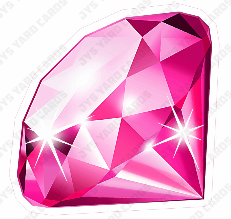 DIAMOND: PINK - Yard Card Signs by JYS International