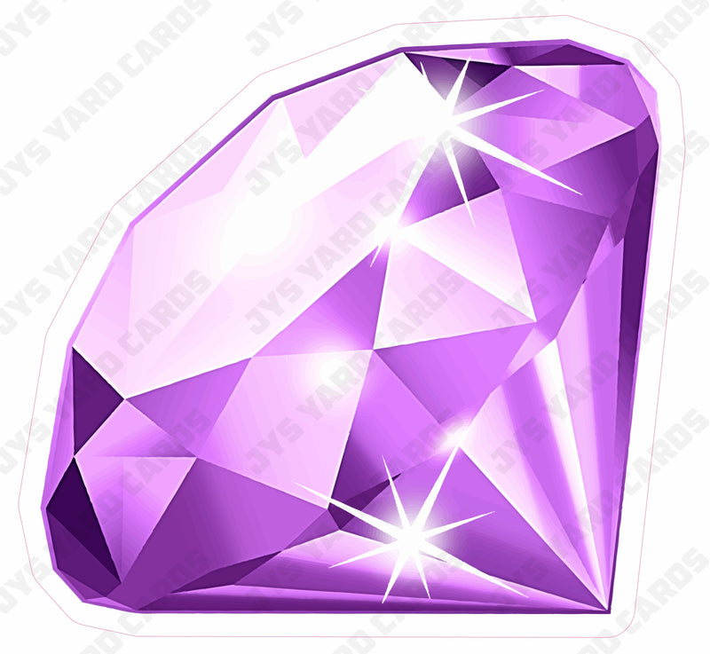 DIAMOND: PURPLE - Yard Card Signs by JYS International