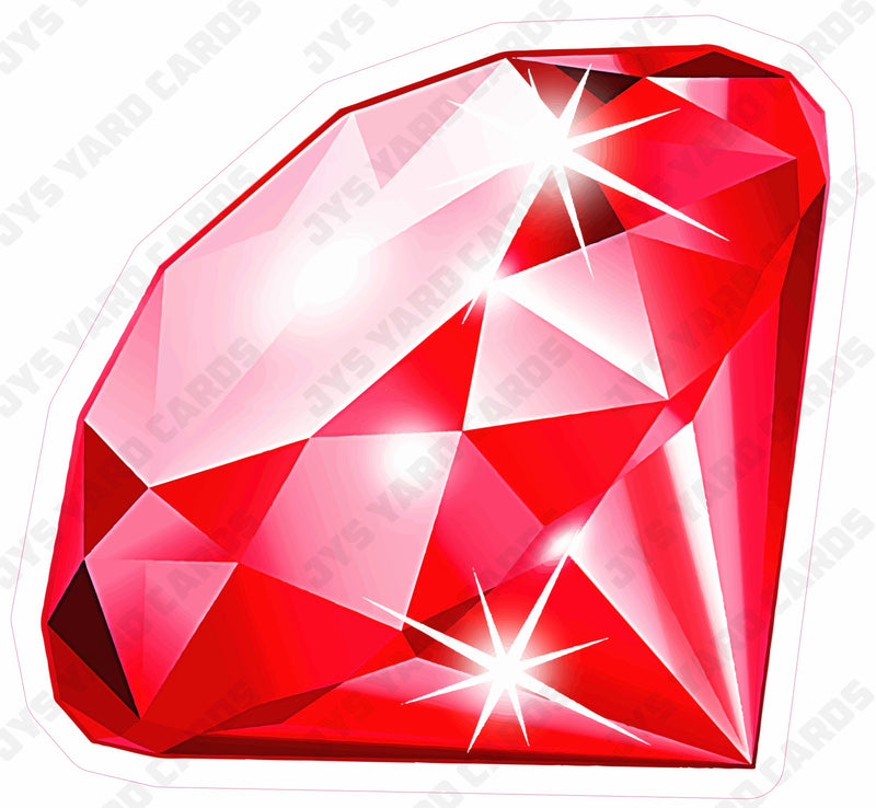 DIAMOND: RED - Yard Card Signs by JYS International