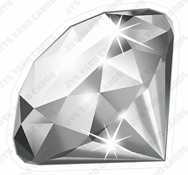 DIAMOND: SILVER - Yard Card Signs by JYS International