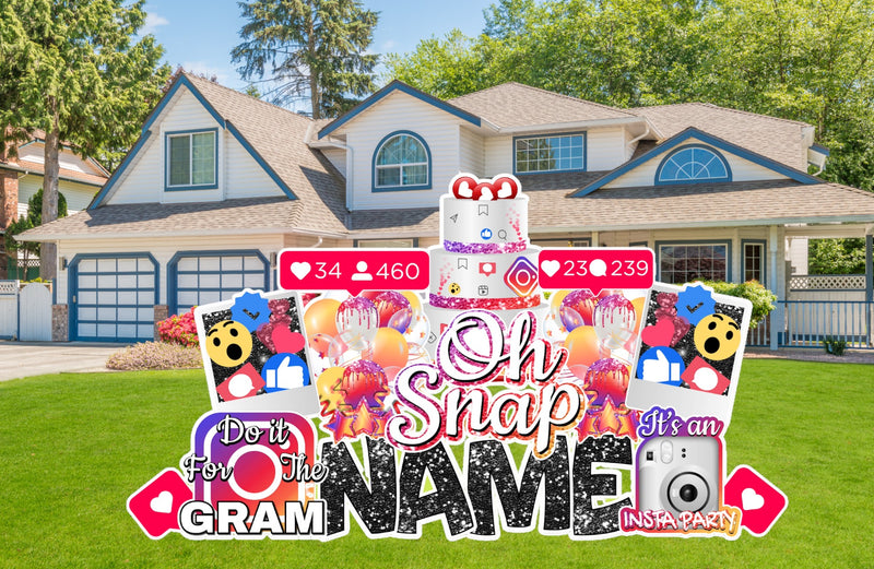 OH SNAP! INSTAGRAM THEME - Yard Card Signs by JYS International