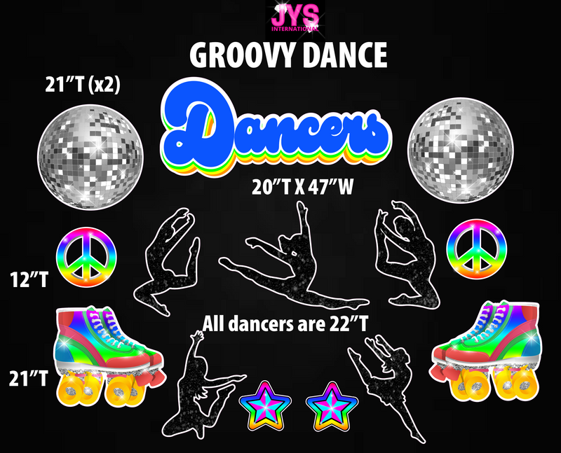 GROOVY DANCE - Yard Card Signs by JYS International