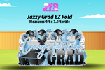 JAZZY GRAD EZ FOLD - Yard Card Signs by JYS International