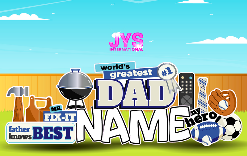 WORLD’S BEST DAD QUICK SET - Yard Card Signs by JYS International