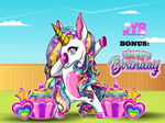 JYS UNICORN CUTIE (5ft) - Yard Card Signs by JYS International