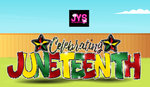 JUNETEENTH EZ CELEBRATION SET - Yard Card Signs by JYS International