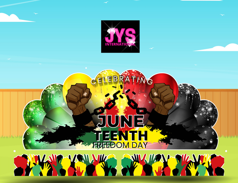 JUNETEENTH OVERLOAD EZ FOLD - Yard Card Signs by JYS International