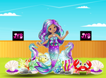 JYS MERMAID CUTIE: 5FT TALL - Yard Card Signs by JYS International