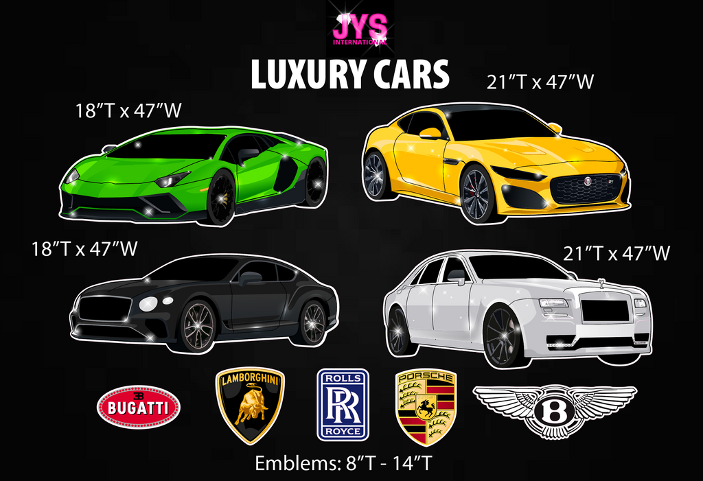 LUXURY CARS - Yard Card Signs by JYS International