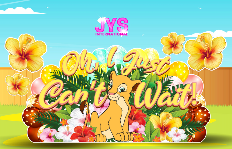 JYS OVERLOAD: OH I JUST CAN'T WAIT (EZ FOLD) - Yard Card Signs by JYS International