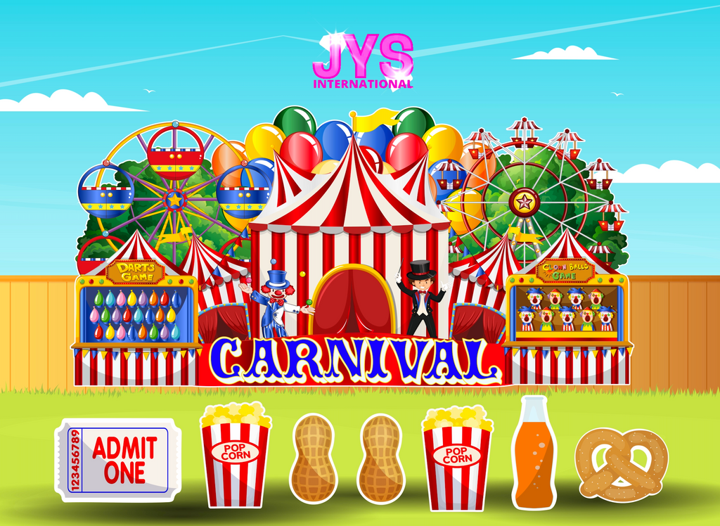 JYS OVERLOAD: CARNIVAL (EZ FOLD) - Yard Card Signs by JYS International