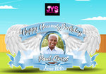 PERSONALIZED HEAVENLY BIRTHDAY/LOVING MEMORY EZ FOLD - Yard Card Signs by JYS International