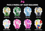 (PICK 3 PAIR) 30” JAZZY BALLOONS - Yard Card Signs by JYS International