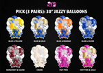 (PICK 3 PAIR) 30” JAZZY BALLOONS - Yard Card Signs by JYS International