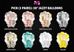 (PICK 3 PAIR) 30” JAZZY BALLOONS - Yard Card Signs by JYS International