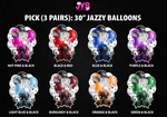 (PICK 3 PAIR) 30” JAZZY BALLOONS - Yard Card Signs by JYS International