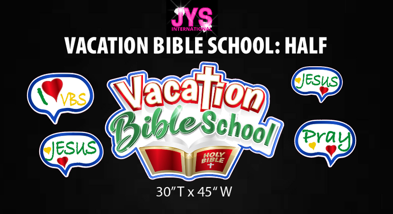 VACATION BIBLE SCHOOL (VBS): HALF - Yard Card Signs by JYS International