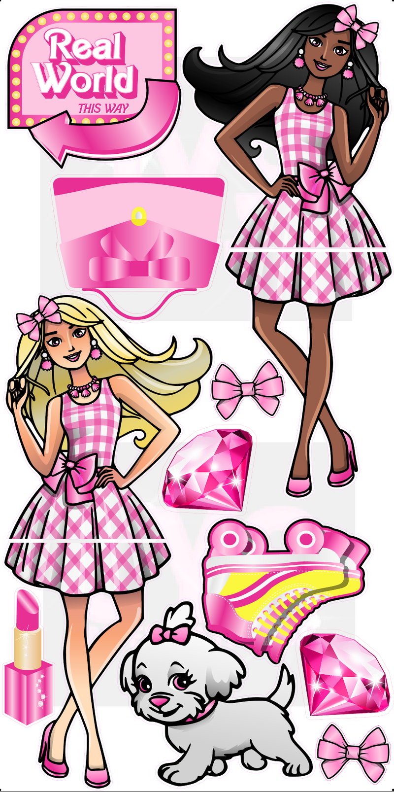 JYS DOLL CUTIE (5FT TALL): DOUBLE PACK - Yard Card Signs by JYS International