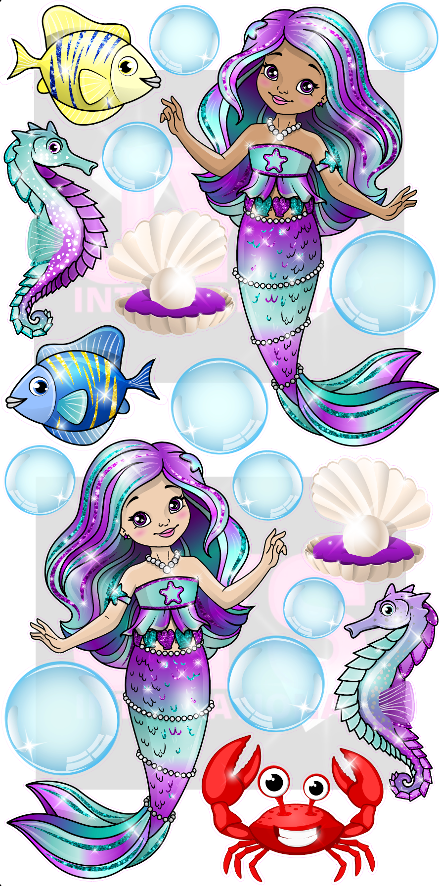 JYS MERMAID CUTIE: DOUBLE PACK - Yard Card Signs by JYS International