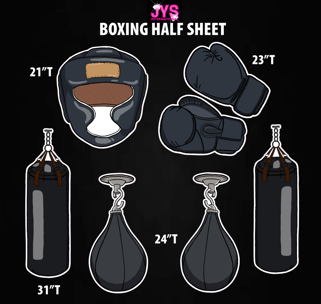 BOXING: HALF SHEET - Yard Card Signs by JYS International